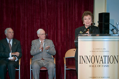 Marilyn Berman Pollins explains the Innovation Hall of Fame